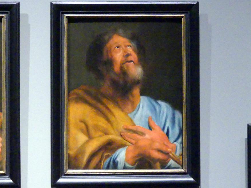 Anthonis (Anton) van Dyck (Werkstatt) (1619–1636), Der Heilige Petrus, München, Alte Pinakothek, Ausstellung "Van Dyck" vom 25.10.2019-02.02.2020, Die Anfänge - 2, um 1618–1620