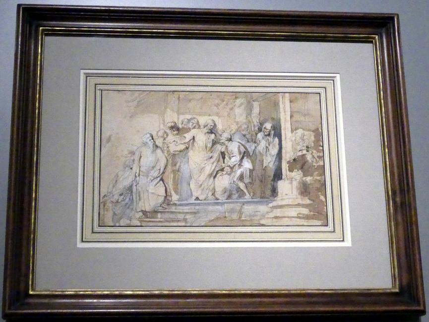 Anthonis (Anton) van Dyck (1614–1641), Die Heilung des Lahmen, München, Alte Pinakothek, Ausstellung "Van Dyck" vom 25.10.2019-02.02.2020, Die Anfänge - 3, um 1618–1620, Bild 2/3