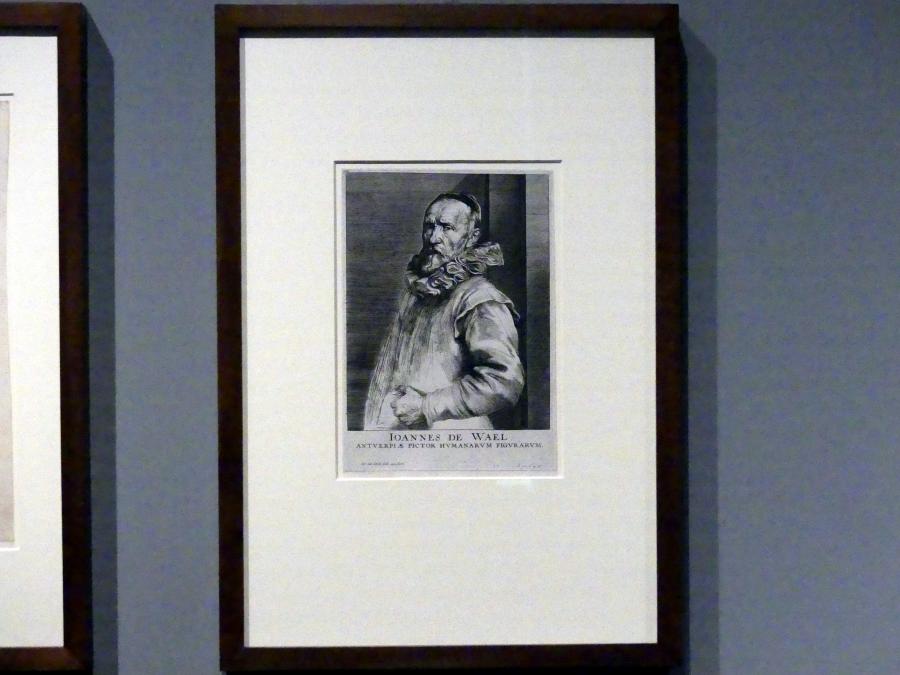 Anthonis (Anton) van Dyck (1614–1641), Jan de Wael, 5. Zustand, München, Alte Pinakothek, Ausstellung "Van Dyck" vom 25.10.2019-02.02.2020, Die "Ikonographie" - 1, um 1627–1629, Bild 1/2