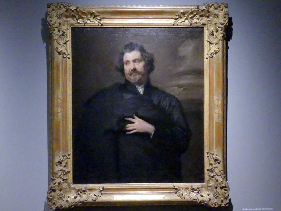 Anthonis (Anton) van Dyck (Werkstatt) (1619–1636), Der Kupferstecher Karel van Mallery, München, Alte Pinakothek, Ausstellung "Van Dyck" vom 25.10.2019-02.02.2020, Die "Ikonographie" - 1, um 1630–1635, Bild 1/2