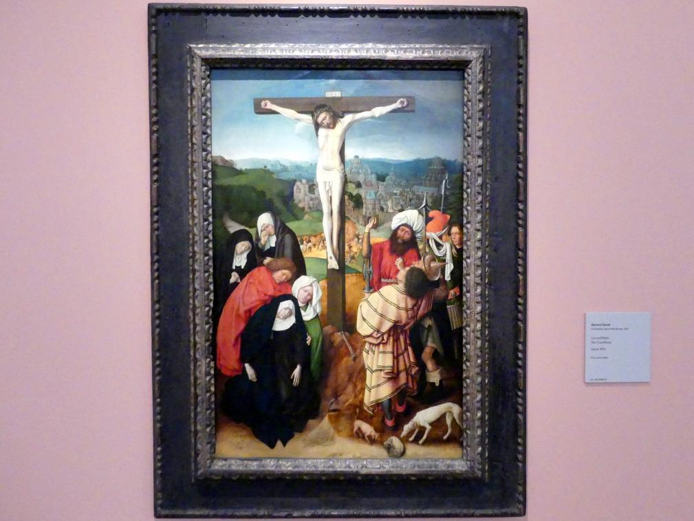 Gerard David (1475–1519), Kreuzigung, Madrid, Museo Thyssen-Bornemisza, Saal 3, niederländische Malerei, um 1475
