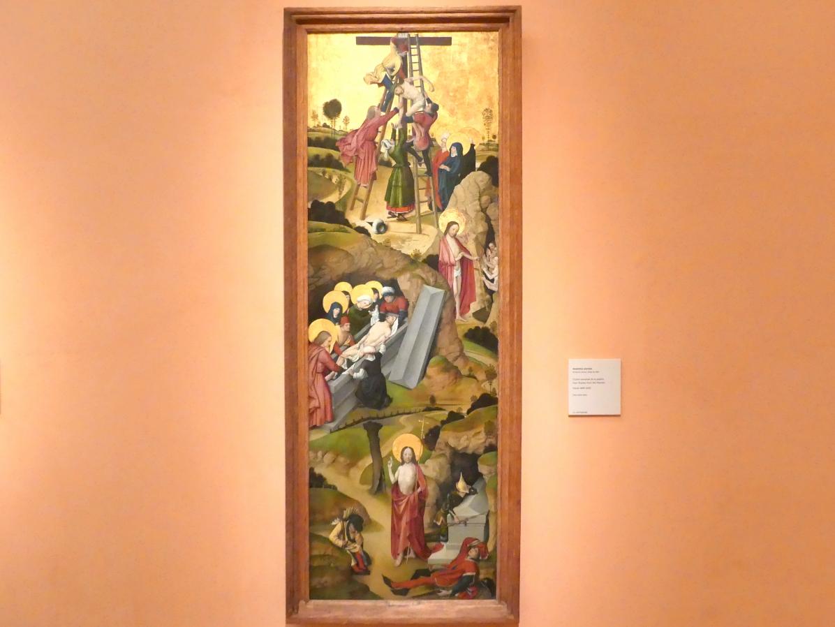 Vier Passionsszenen, Madrid, Museo Thyssen-Bornemisza, Saal 8, deutsche Malerei des 15. und 16. Jahrhunderts, um 1495–1500, Bild 1/2