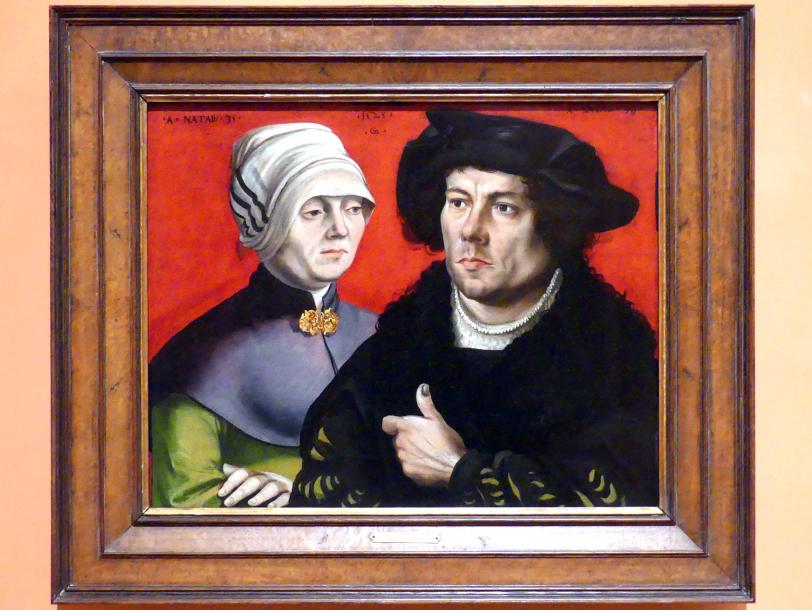Gabriel Zehender (1525), Porträt eines Ehepaares, Madrid, Museo Thyssen-Bornemisza, Saal 9, deutsche Malerei des 15. und 16. Jahrhunderts, 1525