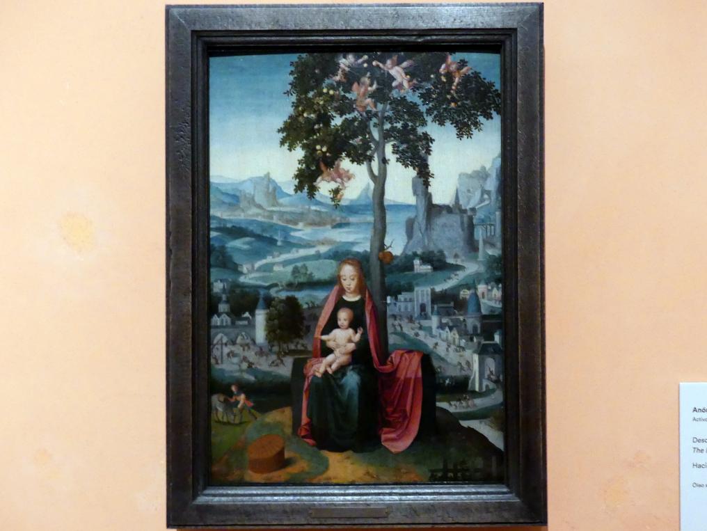 Ruhe auf der Flucht, Madrid, Museo Thyssen-Bornemisza, Saal 10, niederländische Malerei des 16. Jahrhunderts, um 1540