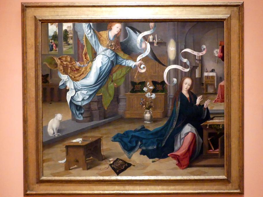 Jan de Beer (1501–1520), Verkündigung an Maria, Madrid, Museo Thyssen-Bornemisza, Saal 10, niederländische Malerei des 16. Jahrhunderts, um 1520