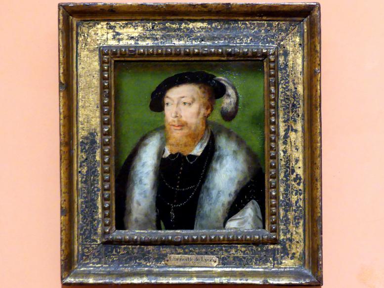 Corneille de Lyon (1533–1550), Porträt von Robert IV. von der Mark, Herzog von Bouillon, Madrid, Museo Thyssen-Bornemisza, Saal 10, niederländische Malerei des 16. Jahrhunderts, um 1550, Bild 1/2