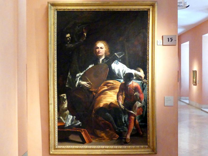 Giuseppe Maria Crespi (Spagnuolo) (1697–1733), Porträt des Grafen Fulvio Grati, Madrid, Museo Thyssen-Bornemisza, Saal 15, italienische, französische und spanische Malerei des 17. Jahrhunderts, um 1720–1723