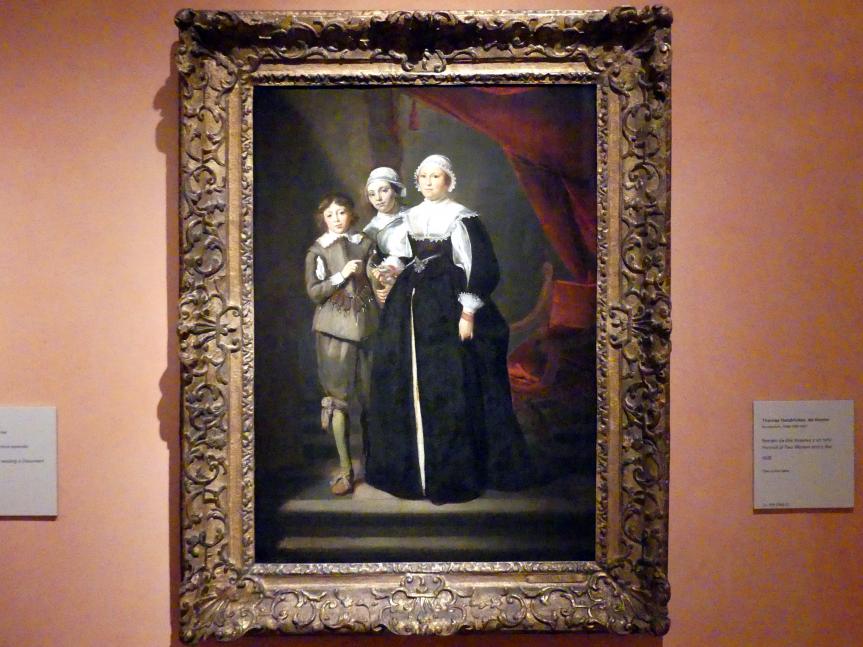 Thomas de Keyser (1627–1665), Porträt zweier Frauen und eines Jungen, Madrid, Museo Thyssen-Bornemisza, Saal 21, niederländische Malerei des 17. Jahrhunderts, 1632, Bild 1/2