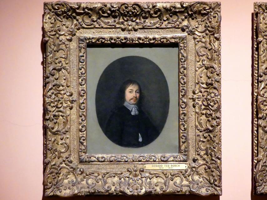 Gerard ter Borch (1635–1675), Porträt eines 42-jährigen Mannes, Madrid, Museo Thyssen-Bornemisza, Saal 21, niederländische Malerei des 17. Jahrhunderts, 1652, Bild 1/3