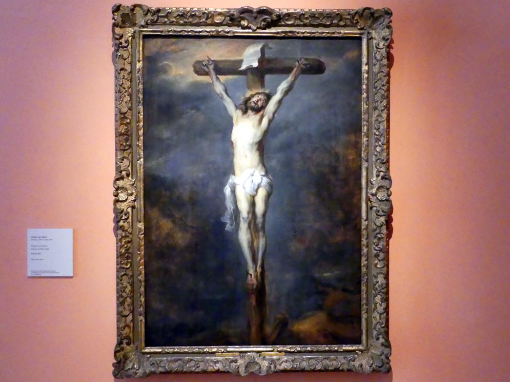 Anthonis (Anton) van Dyck (1614–1641), Gekreuzigter Christus, Madrid, Museo Thyssen-Bornemisza, Saal A, italienische Malerei des 17. Jahrhunderts, um 1627, Bild 1/2
