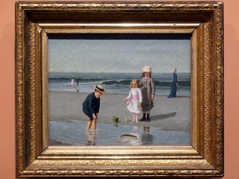 Samuel S. Carr (1880), Kinder am Strand, Madrid, Museo Thyssen-Bornemisza, Saal F, nordamerikanische Malerei des 19. Jahrhunderts, um 1879–1881, Bild 1/2