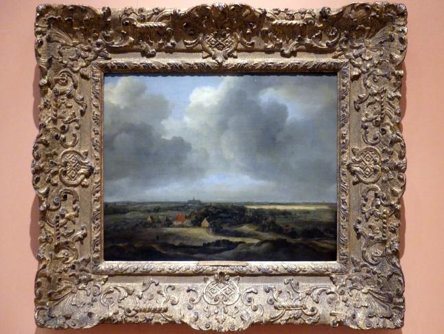 Jacob van Ruisdael (1646–1677), Bleichfelder in Bloemendaal bei Haarlem, Madrid, Museo Thyssen-Bornemisza, Saal 26, niederländische Malerei des 16. Jahrhunderts, um 1660–1670, Bild 1/2