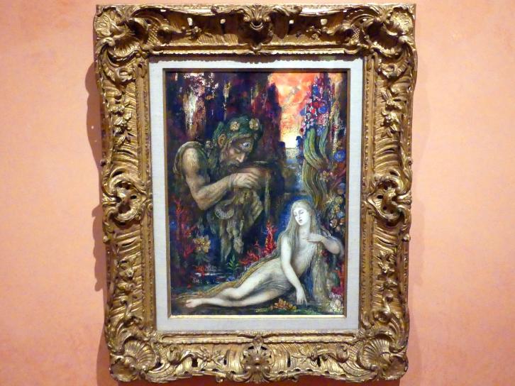 Gustave Moreau (1853–1896), Galateia, Madrid, Museo Thyssen-Bornemisza, Saal 32, europäische Malerei des 19. Jahrhunderts, um 1896, Bild 1/2