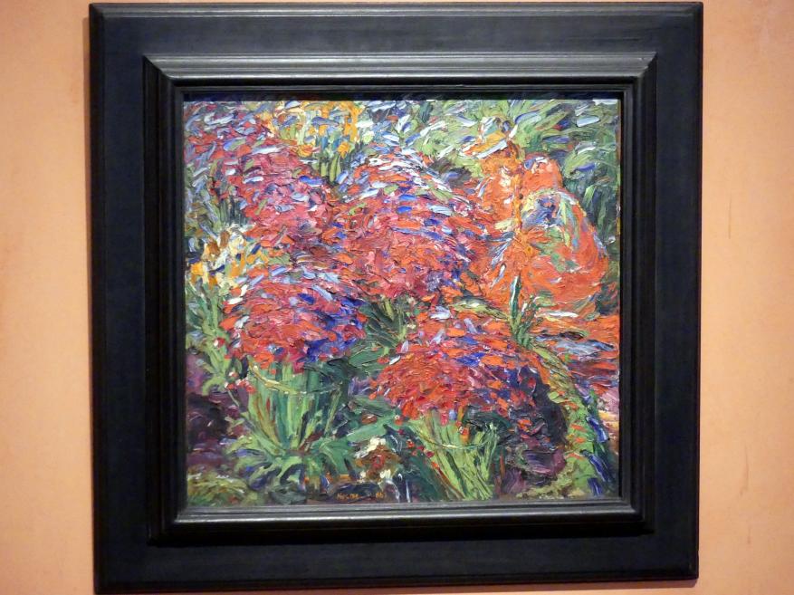 Emil Nolde (1903–1946), Rote Blumen, Madrid, Museo Thyssen-Bornemisza, Saal 37. europäische Malerei der ersten Hälfte des 20. Jahrhunderts, 1906