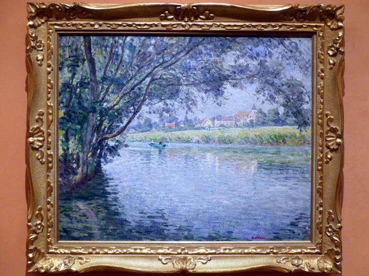 Henri Lebasque (1897–1911), Ufer des Flusses Marne bei Montévrain, Madrid, Museo Thyssen-Bornemisza, Saal K, europäische Malerei des 19.Jahrhunderts, um 1900