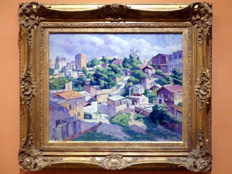 Maximilien Luce (1887–1930), Buschwerk, Montmartre, Madrid, Museo Thyssen-Bornemisza, Saal M, europäische Malerei des 19.Jahrhunderts, 1904