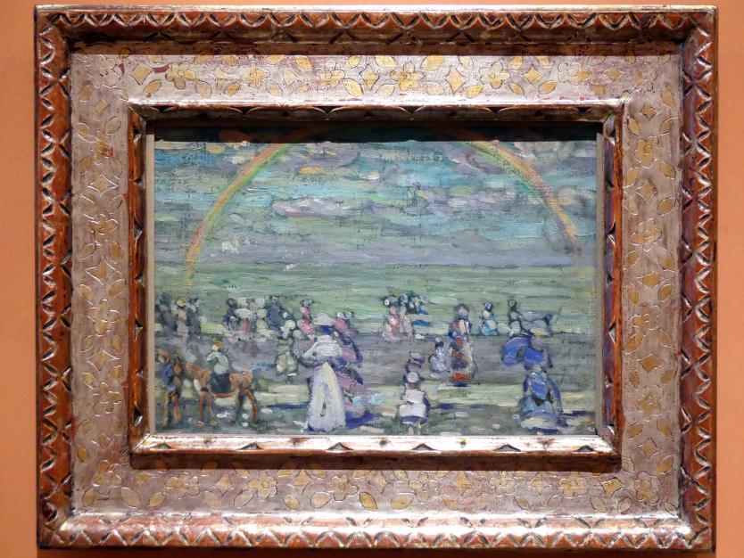Maurice Brazil Prendergast (1898–1920), Regenbogen, Madrid, Museo Thyssen-Bornemisza, Saal M, europäische Malerei des 19.Jahrhunderts, 1905