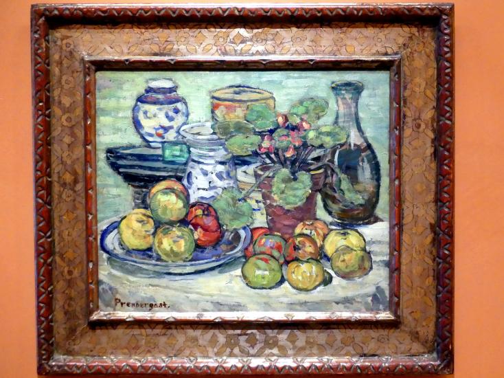 Maurice Brazil Prendergast (1898–1920), Stillleben mit Äpfeln, Madrid, Museo Thyssen-Bornemisza, Saal M, europäische Malerei des 19.Jahrhunderts, um 1910–1913