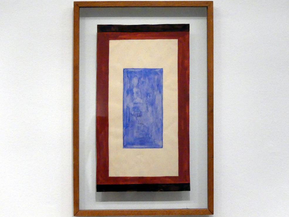 Natalija Sergejewna Gontscharowa (1908–1954), Komposition mit blauem Rechteck, Madrid, Museo Thyssen-Bornemisza, Saal 43, Pioniere der Abstraktion, um 1950–1959, Bild 1/2