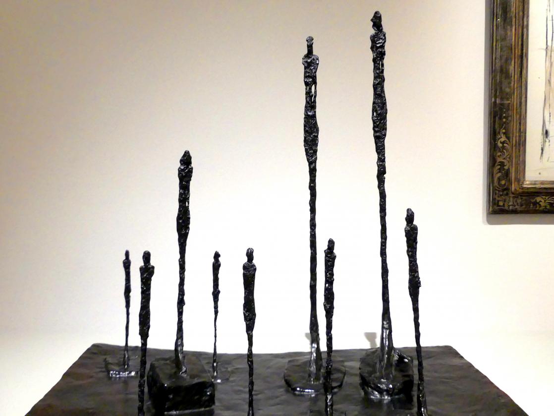 Alberto Giacometti (1914–1965), Lichtung, Madrid, Museo Thyssen-Bornemisza, Saal 47, Abstraktion und Gegenständlichkeit in der europäischen Nachkriegszeit, 1950, Bild 2/5