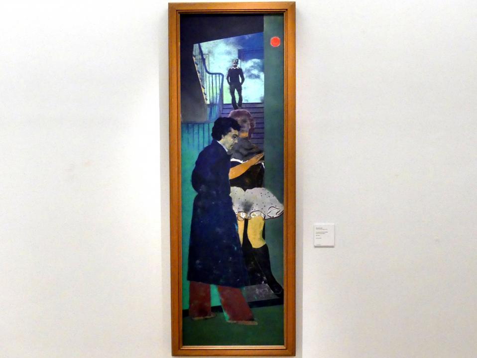 Ronald B. Kitaj (1962–1977), Der Grieche von Izmir (Nikos), Madrid, Museo Thyssen-Bornemisza, Saal 47, Abstraktion und Gegenständlichkeit in der europäischen Nachkriegszeit, 1976–1977, Bild 1/2
