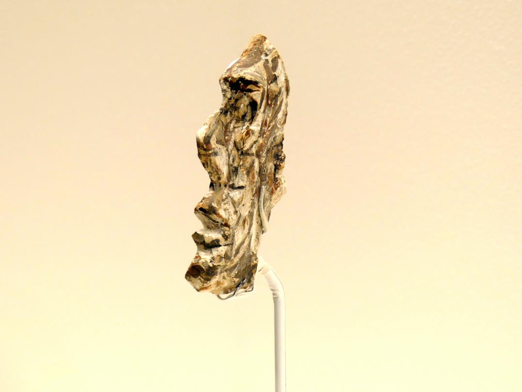 Alberto Giacometti (1914–1965), Kopf eines Mannes, Prag, Nationalgalerie im Messepalast, Ausstellung "Alberto Giacometti" vom 18.07.-01.12.2019, Köpfe, um 1950, Bild 2/3