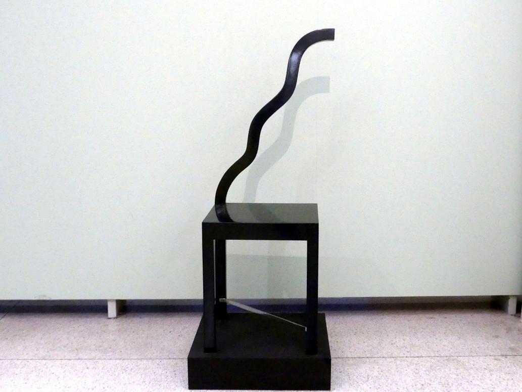 Milan Knížák (1964–1994), Stuhl - Welle, Prag, Nationalgalerie im Messepalast, Moderne Kunst, 1994, Bild 1/3
