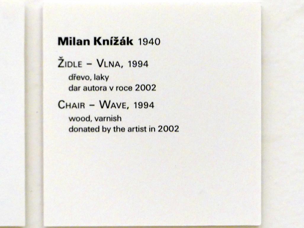 Milan Knížák (1964–1994), Stuhl - Welle, Prag, Nationalgalerie im Messepalast, Moderne Kunst, 1994, Bild 3/3