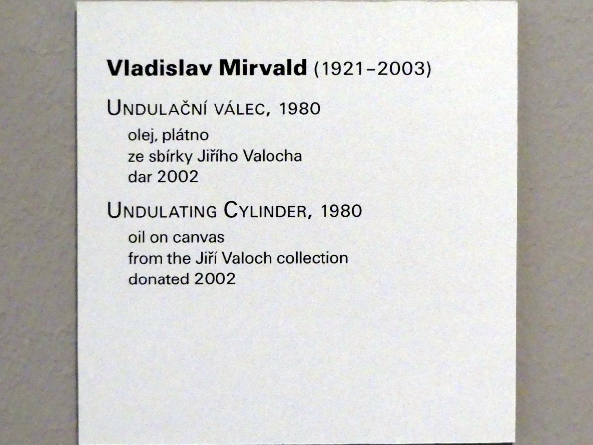 Vladislav Mirvald (1980), Wellenförmiger Zylinder, Prag, Nationalgalerie im Messepalast, Moderne Kunst, 1980, Bild 2/2