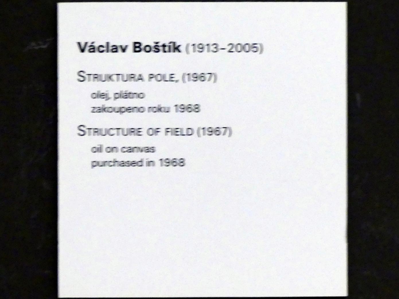 Václav Boštík (1941–1978), Struktur der Fläche, Prag, Nationalgalerie im Messepalast, Moderne Kunst, 1967, Bild 2/2