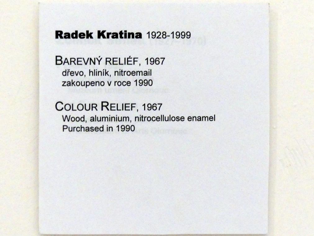 Radek Kratina (1967), Farbrelief, Prag, Nationalgalerie im Messepalast, Moderne Kunst, 1967, Bild 2/2