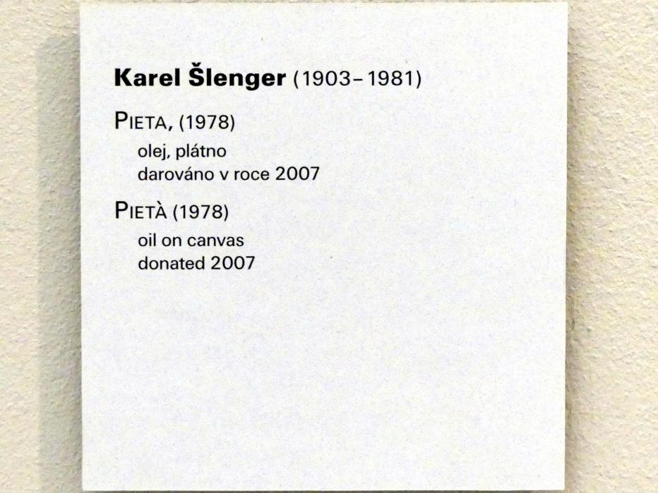 Karel Šlenger (1941–1978), Pietà, Prag, Nationalgalerie im Messepalast, Moderne Kunst, 1978, Bild 2/2