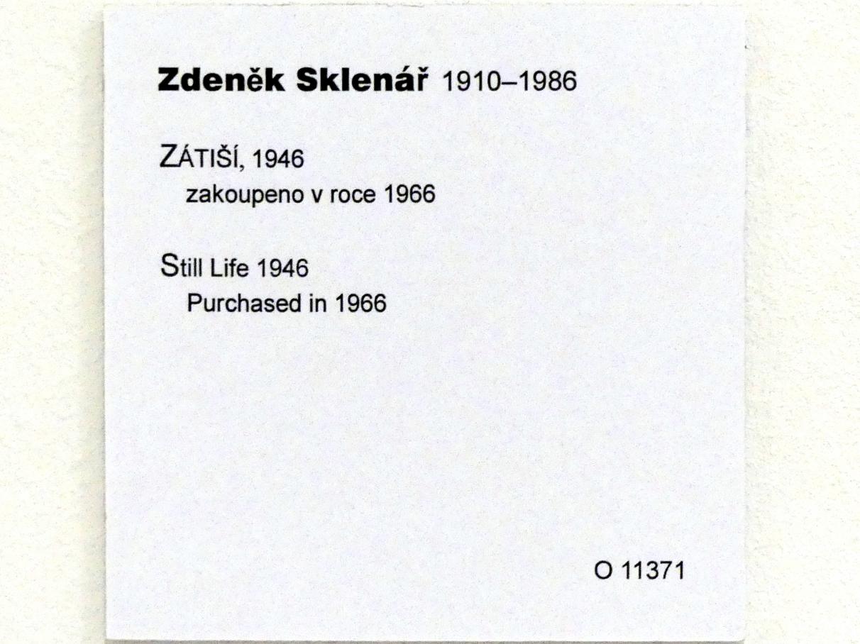 Zdeněk Sklenář (1937–1949), Stillleben, Prag, Nationalgalerie im Messepalast, Moderne Kunst, 1946, Bild 2/2