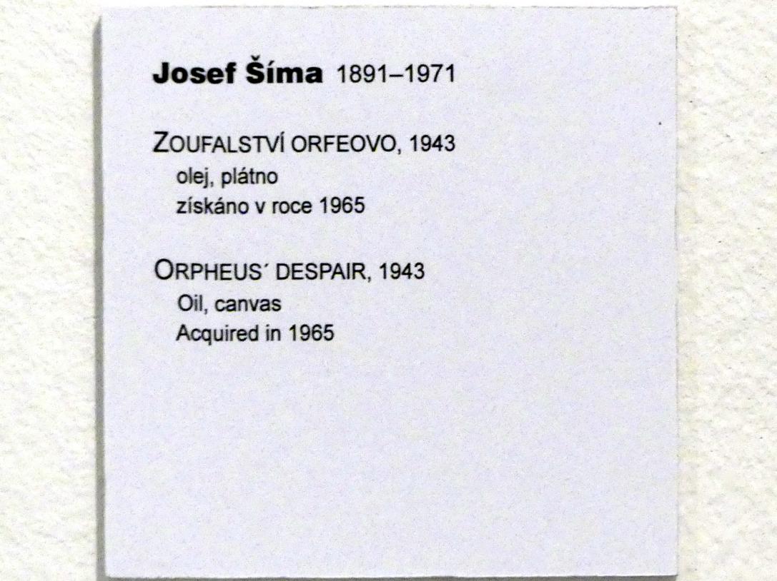 Josef Šíma (1922–1943), Odysseus’ Verzweiflung, Prag, Nationalgalerie im Messepalast, Moderne Kunst, 1943, Bild 2/2
