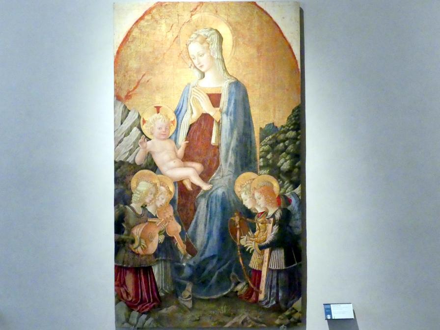Benedetto Bonfigli (1448–1467), Madonna von San Domenico, Perugia, San Domenico, jetzt Perugia, Nationalgalerie von Umbrien (Galleria nazionale dell'Umbria), 14: Benedetto Bonfigli, um 1448–1449