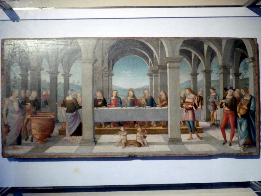 Pietro Perugino (Pietro di Cristoforo Vannucci) (1474–1517), Hochzeit von Kana, Perugia, Kirche Sant'Agostino, jetzt Perugia, Nationalgalerie von Umbrien (Galleria nazionale dell'Umbria), 26: Francesco di Giorgio Martini, um 1502–1523