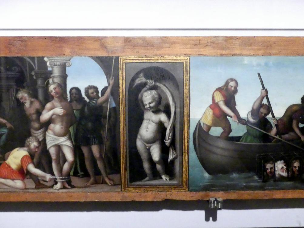 Giannicola di Paolo (Smicca) (1493–1512), Predella, Perugia, Chiesa di Santa Maria dei Servi, jetzt Perugia, Nationalgalerie von Umbrien (Galleria nazionale dell'Umbria), 28: Berto di Giovanni, um 1512, Bild 6/9