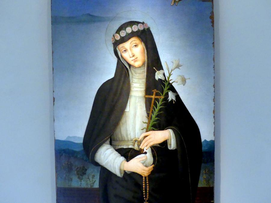 Giannicola di Paolo (Smicca) (1493–1512), Beata Colomba da Rieti, Perugia, San Domenico, jetzt Perugia, Nationalgalerie von Umbrien (Galleria nazionale dell'Umbria), 28: Berto di Giovanni, um 1505–1510, Bild 2/3