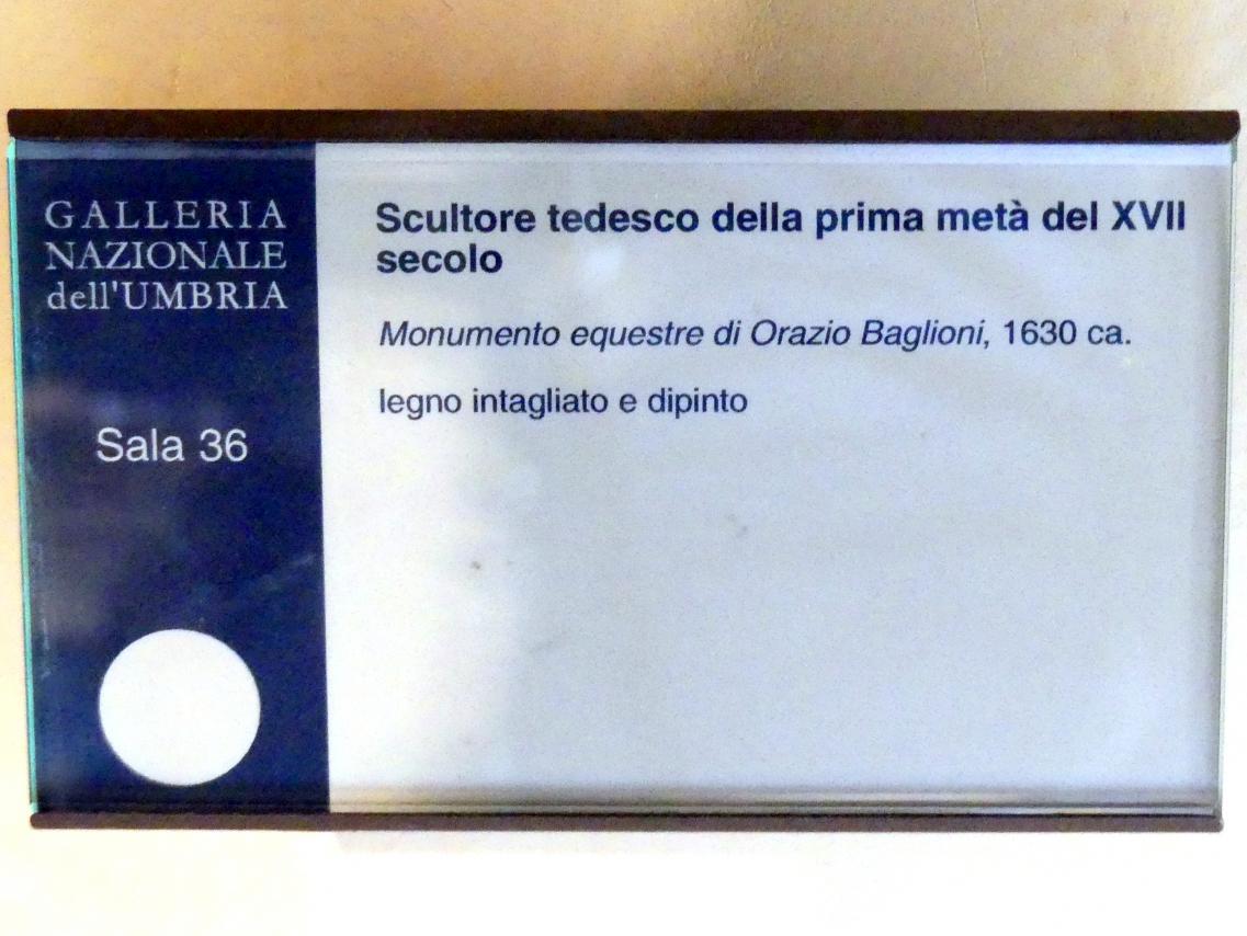 Monument des Reiters Orazio di Giampaolo Baglioni, Perugia, Nationalgalerie von Umbrien (Galleria nazionale dell'Umbria), 36: Pietro da Cortona, Andrea Sacchi, Francesco Mochi, um 1630, Bild 5/5