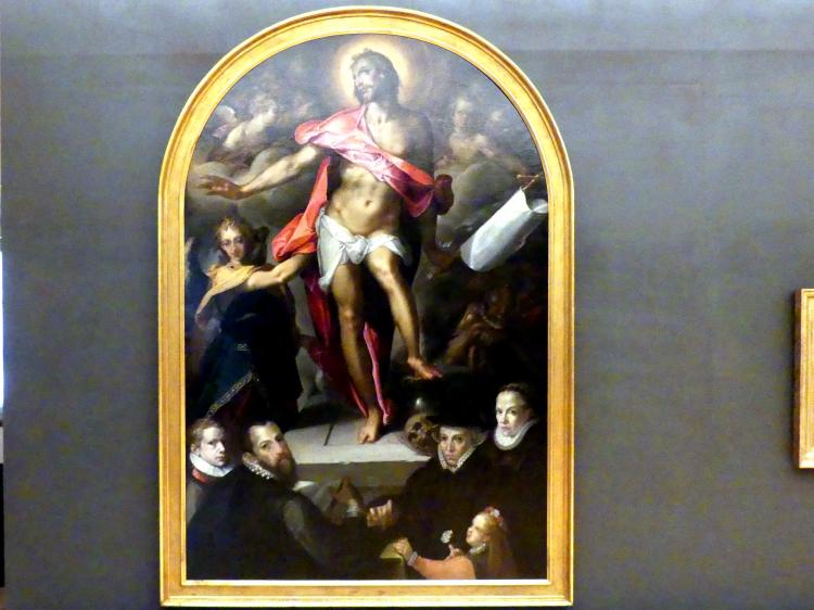 Bartholomäus Spranger (1569–1610), Die Auferstehung Christi, Prag, Nationalgalerie im Palais Schwarzenberg, 2. Obergeschoss, Saal 1, 1592–1593, Bild 1/2