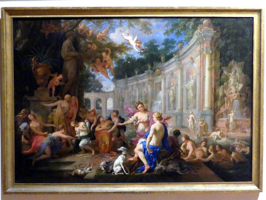 Johann von Spillenberger (1665–1679), Diana und Callisto, Prag, Nationalgalerie im Palais Schwarzenberg, Erdgeschoss, Saal 1, 1679, Bild 1/2