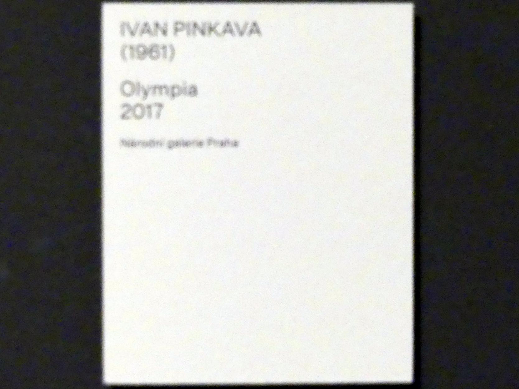 Ivan Pinkava (2017), Olympia, Prag, Nationalgalerie im Salm-Palast, Ausstellung "Möglichkeiten des Dialogs" vom 02.12.2018-01.12.2019, Saal 19, 2017, Bild 2/2