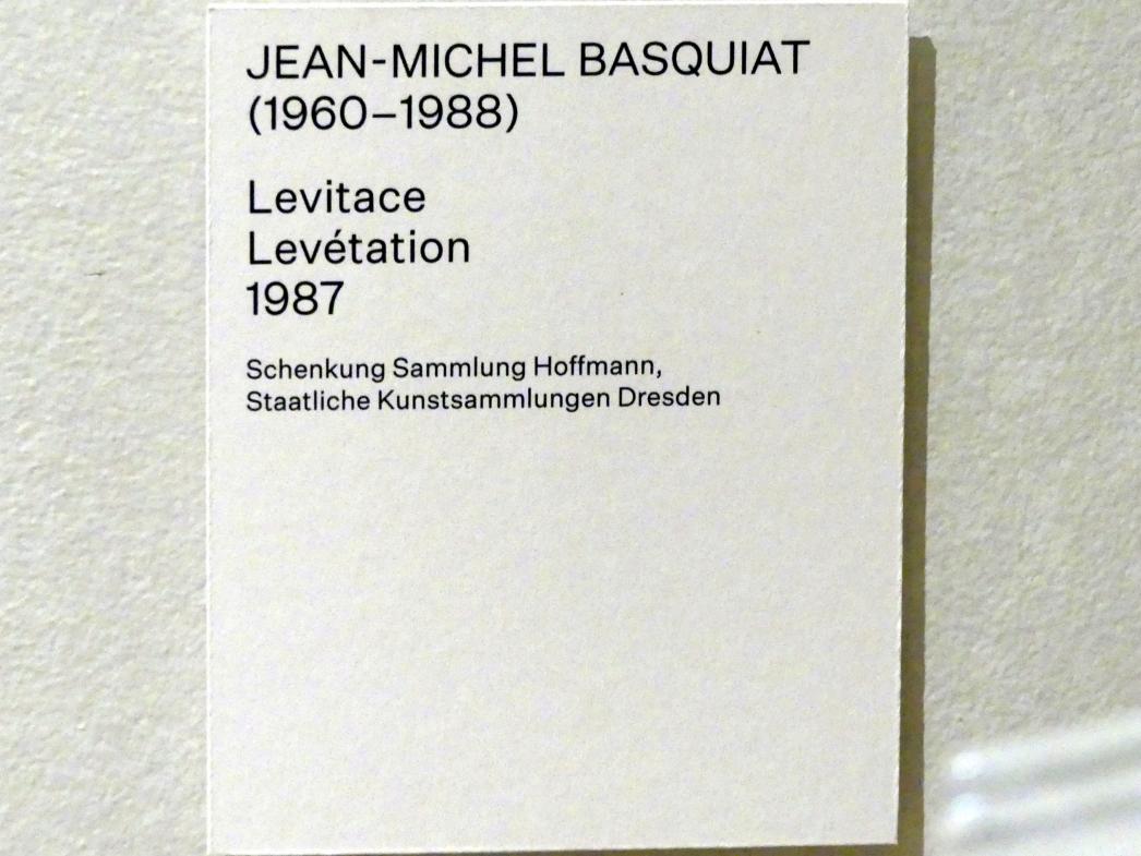 Jean-Michel Basquiat (1983–1987), Levitation, Prag, Nationalgalerie im Salm-Palast, Ausstellung "Möglichkeiten des Dialogs" vom 02.12.2018-01.12.2019, Saal 7, 1987, Bild 2/2