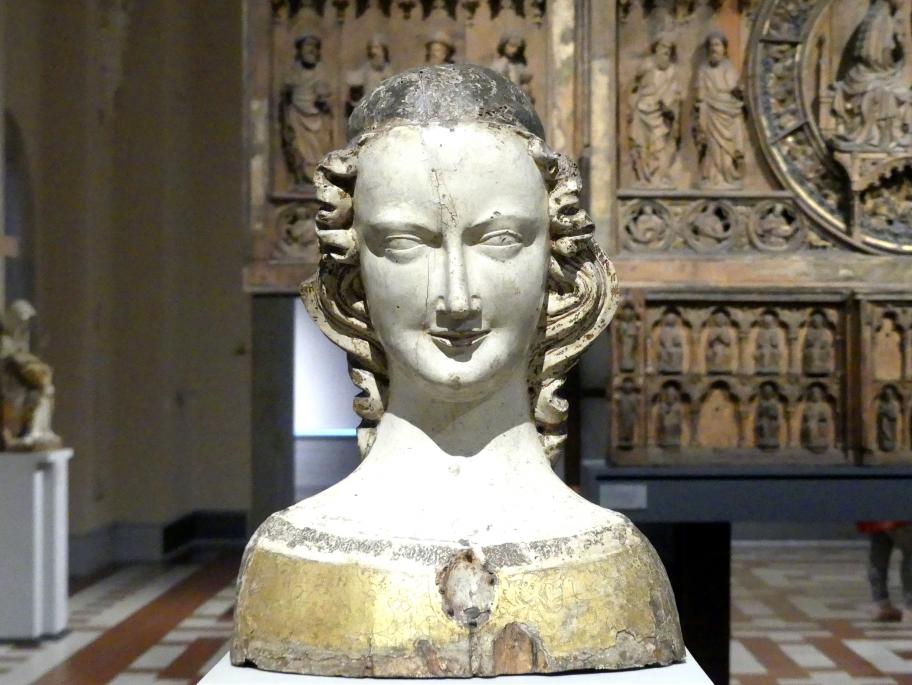 Reliquienbüste einer weiblichen Heiligen, Berlin, Bode-Museum, Saal 111, um 1300, Bild 1/2