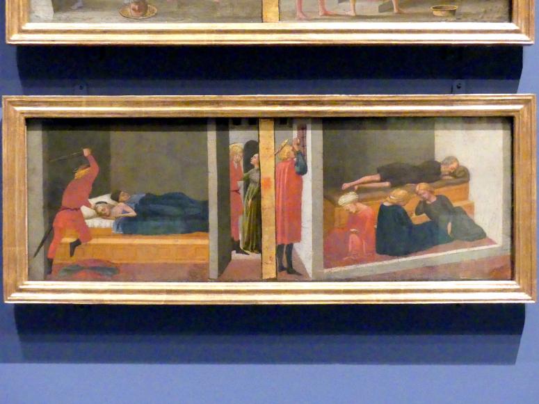 Masaccio (1426–1428), Szenen aus dem Leben des heiligen Julian und des heiligen Nikolaus von Bari, Berlin, Bode-Museum, Saal 121, 1426