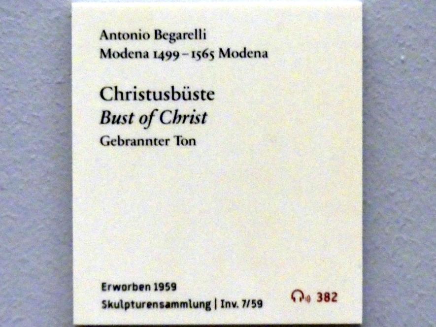 Antonio Begarelli (1529–1540), Christusbüste, Berlin, Bode-Museum, Saal 130, Undatiert, Bild 3/3