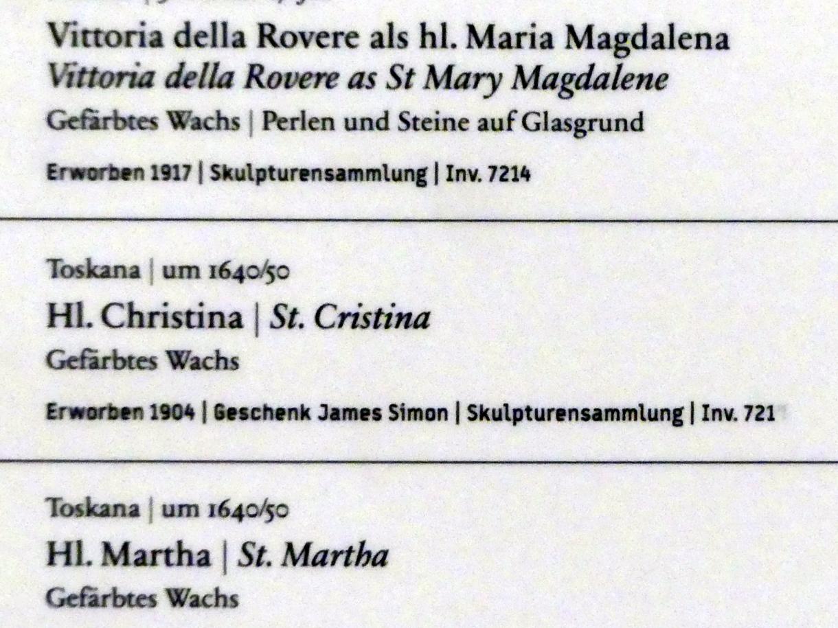 Hl. Christina, Berlin, Bode-Museum, Saal 132, um 1640–1650, Bild 2/2