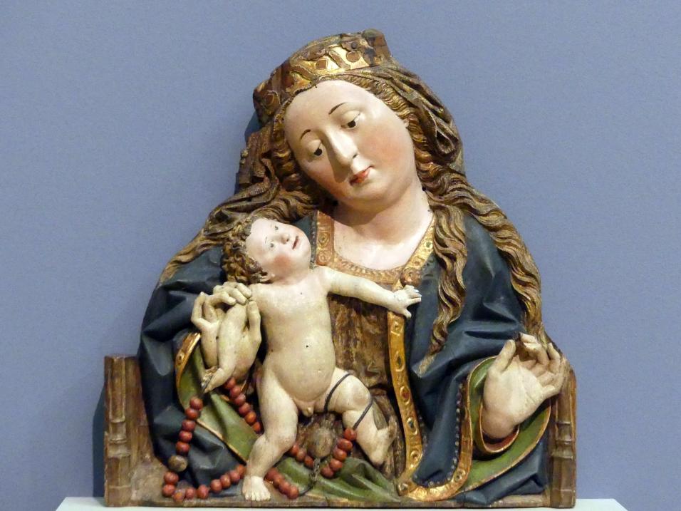 Maria mit dem Kind, Berlin, Bode-Museum, Saal 212, um 1480, Bild 1/2