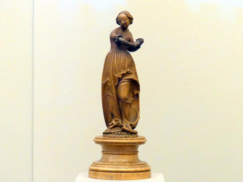Statuette einer Frau, Berlin, Bode-Museum, Saal 214, Beginn 16. Jhd.