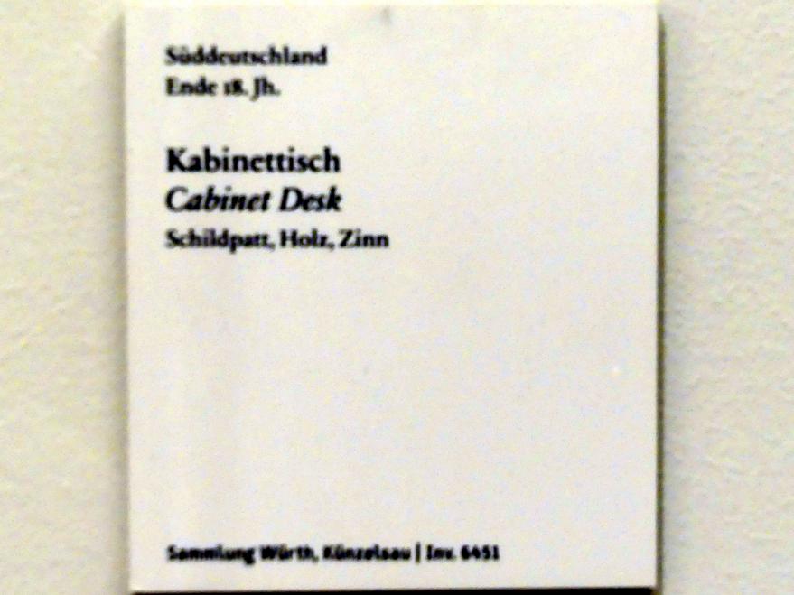 Kabinetttisch, Berlin, Bode-Museum, Saal 222, Ende 18. Jhd., Bild 2/2